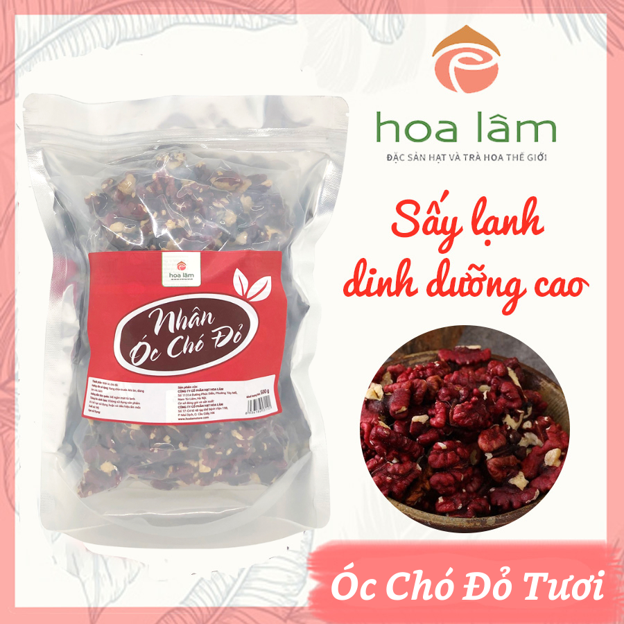Nhân Óc Chó đỏ Livermore tươi Hoa Lâm 500gr